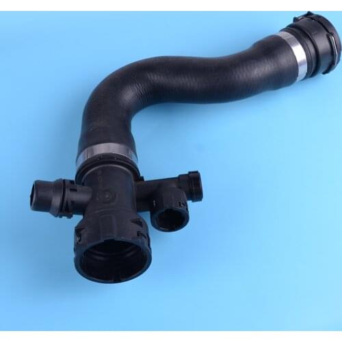 Beler Black PA66-GF30 Upper Radiator Coolant Hose Pipe Water Line Fit For BMW X3 E83 LCI 2.5si 3.0i 3.0si 17123415433