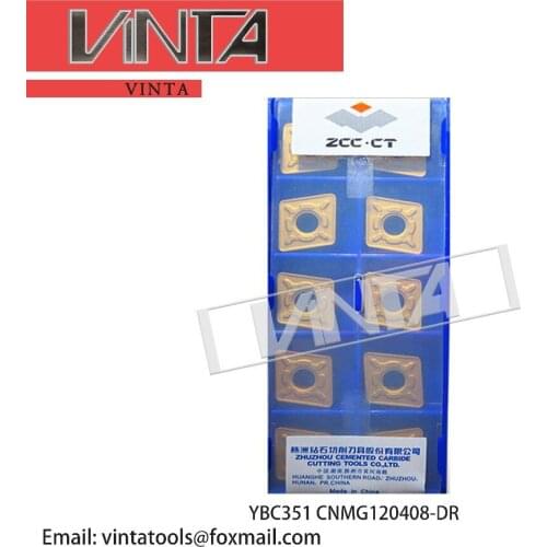 Free shipping high quality 10pcs/lots YBC152 YBC351 YBC251 YBD102 YBC252 CNMG120408-DR cnc carbide turning inserts