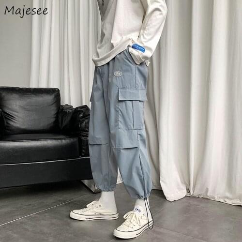 Men Casual Pants Joggers Brand Male Trousers Cargo Streetwear Students All-match Loose Ankle Length Hip-hop Fashion Ins Korean