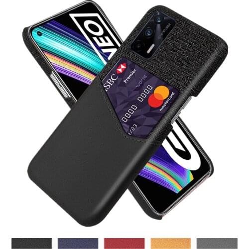 Card Slots Cover Business Funda For OPPO Realme GT Neo C21 C20 C17 C12 Narzo 20A 20 10A 10 Q2 X2 X7 X50 Pro XT V11 V15 5G Case