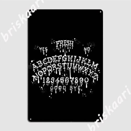 Freshes Ouija Board Metal Signs Cinema Kitchen Wall Funny Painting Décor Tin sign Posters