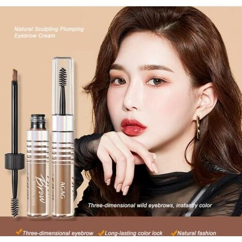 3 Colors Eyebrow Gel Cream Natural Waterproof Eyebrow Dye Cream Sweat-proof Lasting Non-marking 3D Eyebrow Brush Cosmetic TSLM2