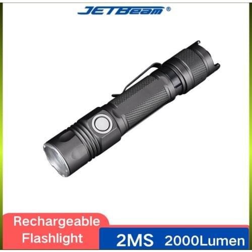 JETBEAM JET-2MS Tactical Flashligh 2000Lumens Ultra High-performance CREE XHP35 With 5100 mAh Battery LED Hunting Searchlight