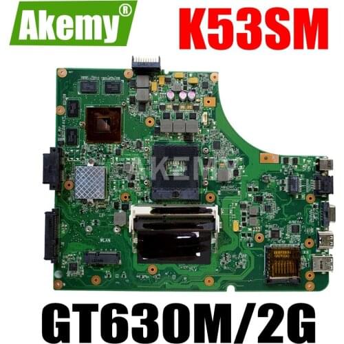 JIANSU New K53SM mainboard For ASUS K53SC X53S K53SV K53SJ P53SJ K53S laptop motherboard W/ GT630M /GT540M-2GB GPU