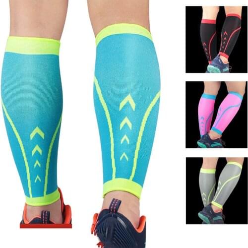 1 PCS Knitted Calf Sleeves Brace Sports Running Compression Calf Leg Warmers Protector Football Cycling Socks Fitness