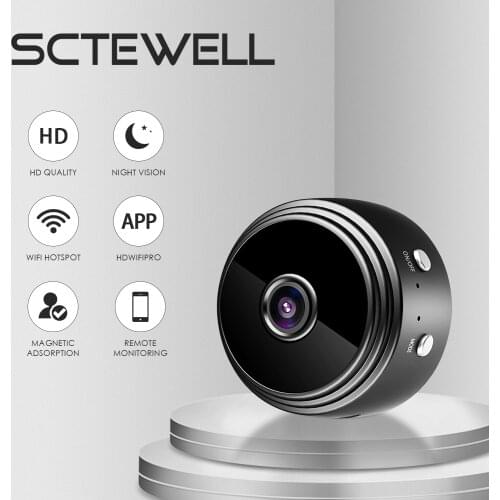 Home Security Ultra Mini Camera 1080P HD Motion Detection Wide Angle WiFi Wireless Support Application Control