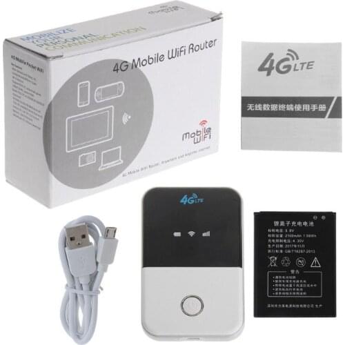 4G Wifi Mini Router Network Adapter Wireless Pocket Mobile Hotspot Car Wi-fi Router Sim Card Slot