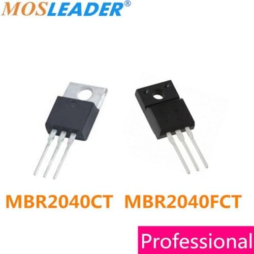 Mosleader 50PCS MBR2040CT TO220 MBR2040FCT TO220F MBR2040 High quality