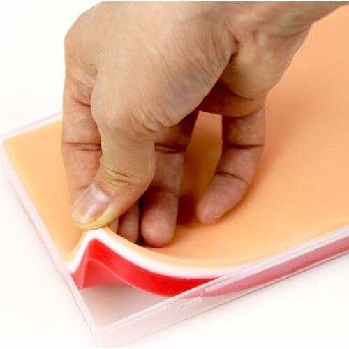 Student practice tool set medical simulation skin suture practice silicone model surgical suture bag