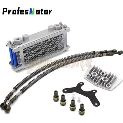 Motorcycle Oil Cooling Cooler Radiator Oil Cooler Set For 50 70 90 110 125 140cc Dirt Bike Monkey Bike DAX Pocket Bike ATV Motor
