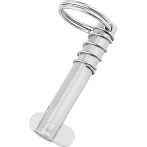 Spring Ring Deck Accessories, Quick Release Pin for Kayak Marine Boat Bimini Top Hinge, 10x80mm