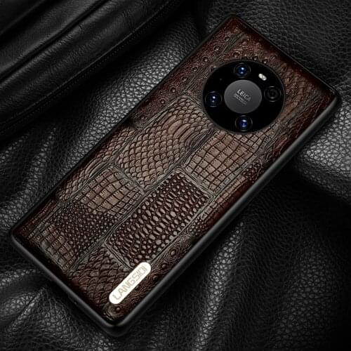 Retro Splice Genuine Leather Phone Case for Huawei Mate 40 Pro Mate 20 P40 Pro P20 P30 Lite Cover For Honor 10 20 Lite 8X 9X 8A