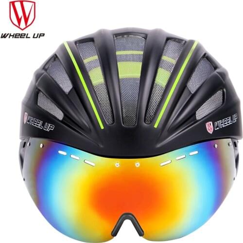 WHEEL UP New a Bike Accessories Integrally Aerodynamic Road Cycling EPS MTB Helmet Mountain Bike Helmet MTB Bicycle Helmet Lens
