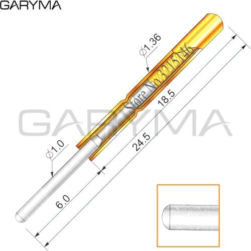 100Pcs in a Pack Dia 1.0mm P160-J1 Spring Test Probes Pogo Pin Length 24.5mm Stroke Spring Froce:140g Tool Wholesale