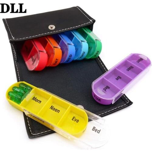 28Grid 7 Day Weekly Pillbox Storage Container Medicine Box Organizer Case Wallet Medicine Box Travel Case