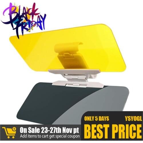 360 degress Car Sun visor Day Night Snow HD Anti Sunlight Dazzling Goggles Driving Mirror UV Fold Flip Down Clear View Visor