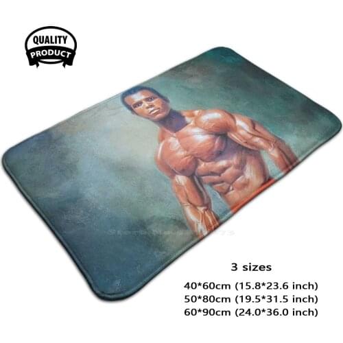 Serge Nubret Bodybuilding Art 3D Household Goods Mat Rug Carpet Foot Pad Mr Olympia Bodybuilding Art Bodybuilding Artist