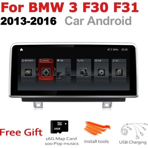Car Radio 2 din GPS Android Navigation For BMW 3 Series F30 F31 2013~2016 NBT AUX Stereo multimedia touch screen original style