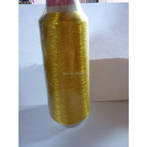Free Shipping Cross Stitch Gold Thread, Computerized Embroidery Sewing Machine Gold Thread,About 3000M ,2 Spools/lot,Best Seller