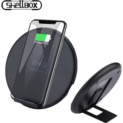 Shelbox 10W Fast Wireless Charger For Samsung Galaxy S10 S9 S9+ S8 Note 9 USB Qi Charging Pad for iPhone 11 XS Max XR X 7 8 Plus
