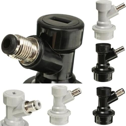 Homebrew Beer Keg Connector Dispenser Ball Lock Keg Disconnect Liquid / Gas Connectors 1/4'' For Ball Lock Keg Swivel Nut Tools
