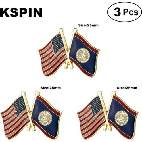 U.S.A.& Belize Frendship Lapel Pin Brooches Pins Flag badge Brooch Badges