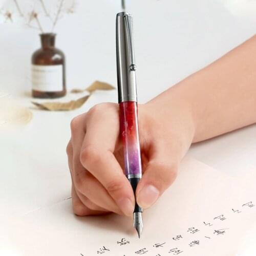 JINHAO 51A Luxury Men High Quality Fountain Pen Student 0.38mm Extremely Fine Nib Calligraphy School Office Supplie Writing Tool