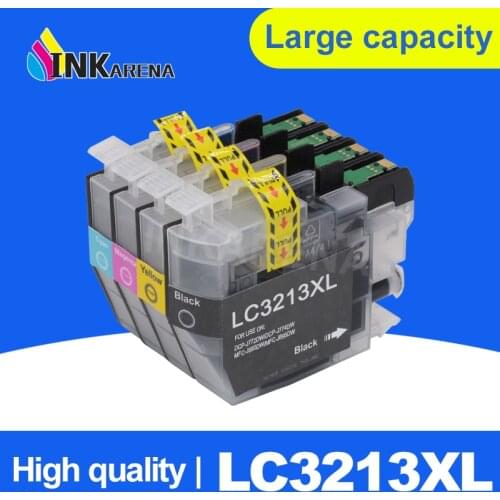 INKARENA LC3213 XL Printer Ink Cartridge 4 Color For Brother DCP-J772DW DCP-J774DW MFC-J890DW MFC-J895DW Full Ink Cartridges