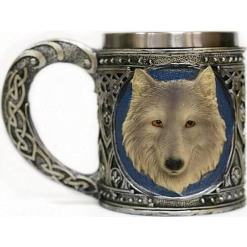 Creative Wolf Stainless steel Mugs coffee mug Milk Tea office Cups Drinkware the Best birthday Gift with Gift Box for fri 2