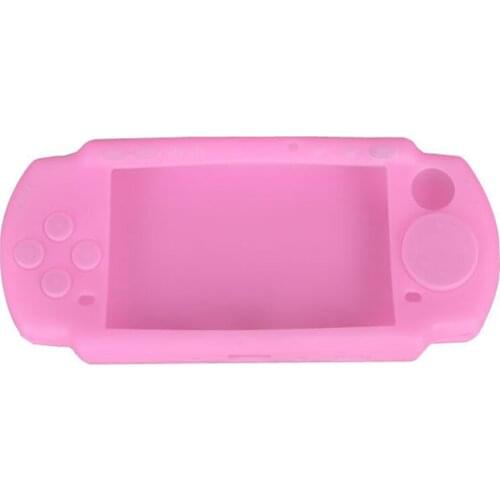Pink Soft Protector Silicon Travel Carry Case Skin Cover Pouch Sleeve for Sony PSP 2000/3000