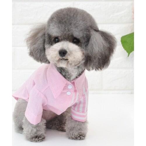 Pet Dog Clothes for Dog Soft Summer Striped Dog Vest Clothes For Small Dogs Chihuahua Cotton Puppy Shirts T shirt Cat Vests