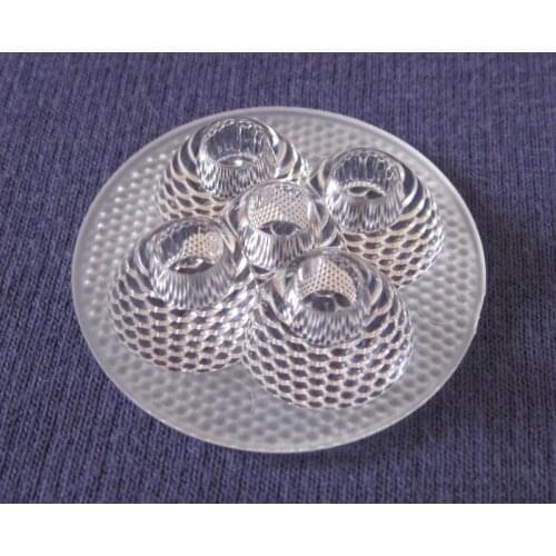 PIKL-42 High quality LED Lens 5P, Size: 42X10.4mm, Degree: 60, Bead surface, With 1mm step, PMMA Materials