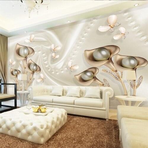 Custom Photo Wallpaper 3D Mural Cool Metal Taste Jewelery TV Background wall paper papel de parede wallpaper