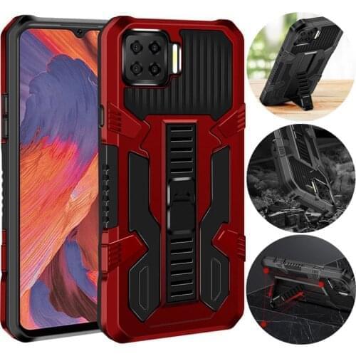 Shockproof Case For OPPO A3S A5 A7 A8 A11K A12 A21E A31 Hidden Bracket Phone Case For OPPO A1K A92 A72 A52 A32 A93 A73 A15 Cover