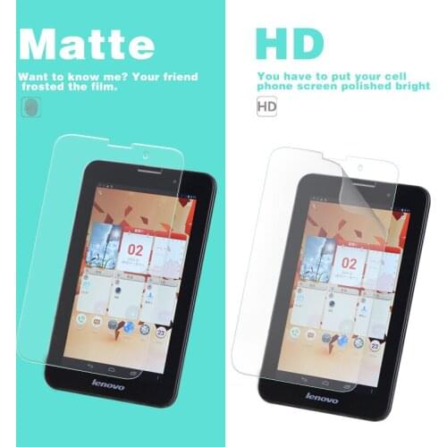 HD Clear Glossy Film For Lenovo Idea Tab A3000 7 in Matte Film Anti-Fingerprint Anti-Glare Screen Protector + Cloth Tools