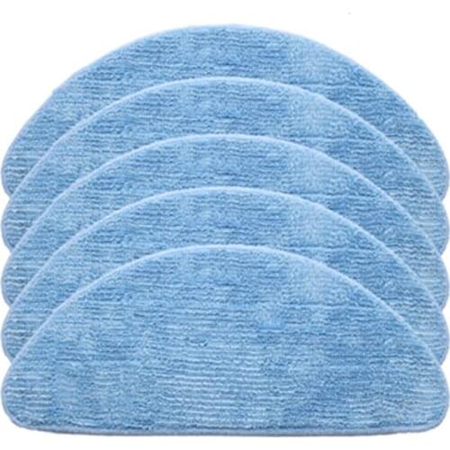 5pcs/lot Robot Vacuum Cleaner Mop Cloth Rags for ABIR X6 X5 X8 Robotic Vacuum Cleaner Parts Accessories
