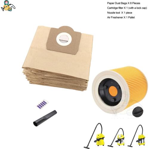 Filter dust bags for Karcher WD3 Premium WD 3.300 WD 3.200 WD3.500 SE4001 WD3 P 6.959-130 6.414-5520 cleaner parts