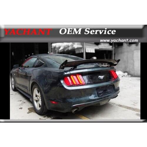 Car-Styling Auto Accessories FRP Fiber Glass Rear Trunk Spoiler Fit For 2014-2016 Mustang AP Style GT Wing