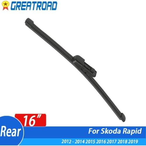 Wiper 16" Rear Wiper Blade For Skoda Rapid 2012 - 2014 2015 2016 2017 2018 2019 Windshield Windscreen Rear Window