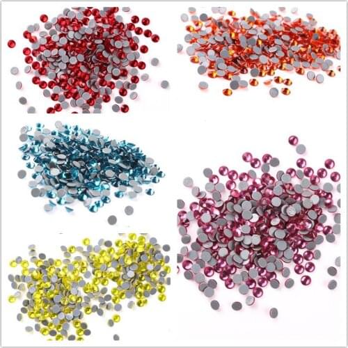 Hotfix stone Rhinestone SS20 (4.6-4.8mm) Full Color Crystal Hot Fix Flat Back Strass Stone Crystal for clothes