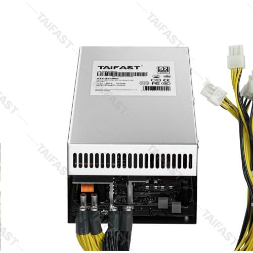 TAIFAST Bitcoin mining machine Psu Ethereum 12V power supply Bitcoin power supply 12V Eth Coin Mining 2000W PC power supply