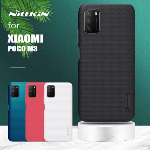 For Xiaomi Poco M3 Case Nillkin Super Frosted Shield Hard PC Ultra-Thin Back Cover for Xiaomi Poco M3 Matte Case