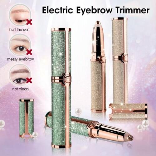 Usb Electric Eyebrow Trimmer Epilator Painless Eye Brow Women Body Face Lip Shaver Razors