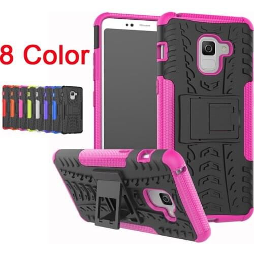 Sunjolly Tough Armor Duty for A5 2018 Phone Cases PC+TPU Holder Cover Hybrid Silicone fundas coque for Samsung Galaxy A5 2018