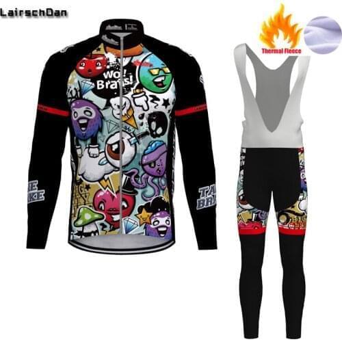 SPTGRVO Lairschdan Funny Graffiti winter man cycling set 2020 womens mtb clothing kit cycle wear bicycle clothes bike outfit