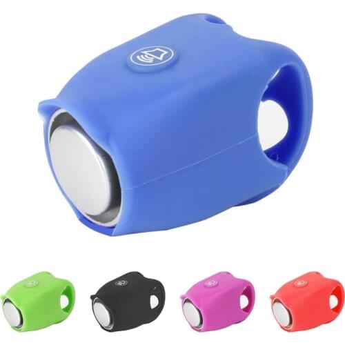 Electric Bike Horn Super Loud Bells Bicycle Mini Alarm Bells MTB Cycling Bike Handlebar Silica Gel Bells Bike Accessories
