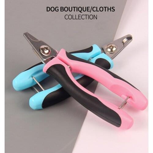 1Pcs Professional Pet Cat Dog Nail Clipper Cutter Stainless Steel Grooming Scissors Clippers Claw Nail Scissors with Lock Rasp