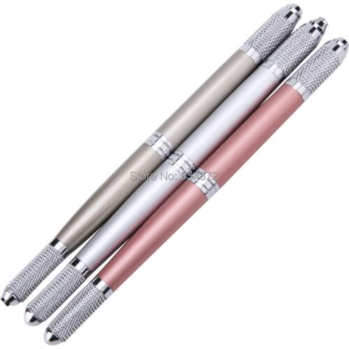 10Pcs 3in1 3D Design Eyebrow Lips Tattoo Permanent Makeup Manual Equipment Embroidery Microblading Pen
