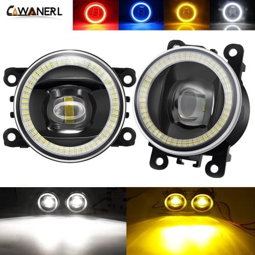 2 X Car Front Bumper Fog Light LED Angel Eye Daytime Running Lamp DRL 30W 8000LM 12V Accessories For Acura RDX ILX TL TSX