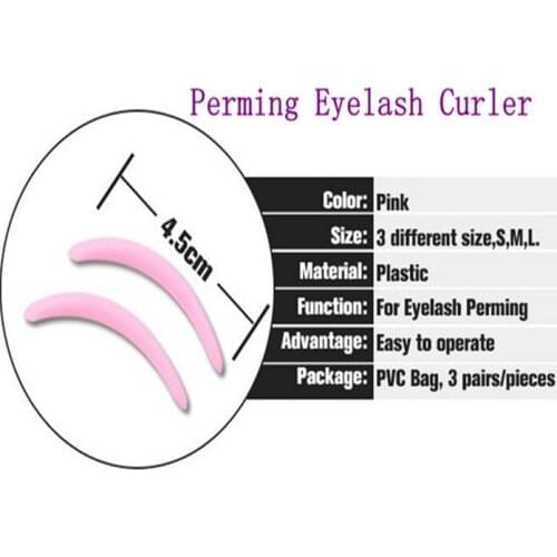 5 Bags Three Size S M L Factory Price Perming Eyelash Curler with Free Shipping